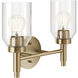 Madden 2 Light 14.25 inch Champagne Bronze Wall Mount Bath Wall Light, 2 Arm