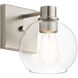 Harmony 1 Light 7 inch Brushed Nickel Wall Bracket Wall Light