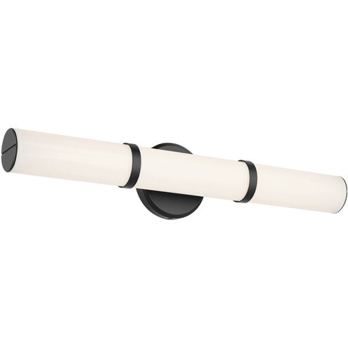 Rosh LED 24.25 inch Black Bath Bar Wall Light, Medium