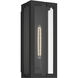 Calen 1 Light 18.25 inch Textured Black Outdoor Wall Light