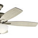 Terra 52 inch Burnished Antique Pewter with Dark Cherry Blades Ceiling Fan