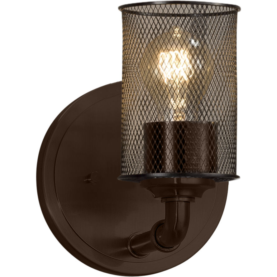 Wire Mesh Wall Sconce Wall Light, Cylinder