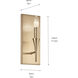 Alvaro 1 Light 5 inch Champagne Bronze Wall Sconce Wall Light