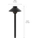 Independence 12 2.00 watt Black Textured Landscape 12V LED Path/Spread
