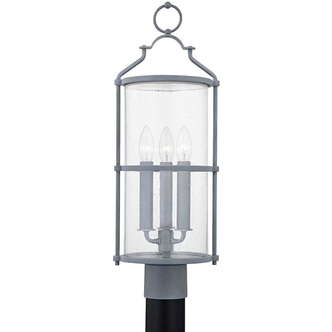 Troy Lighting Burbank 3 Light 19.75 inch Weathered Zinc Post P1321-WZN - Open Box