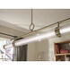 Riven LED 8 inch Champagne Bronze Chandelier Linear Ceiling Light