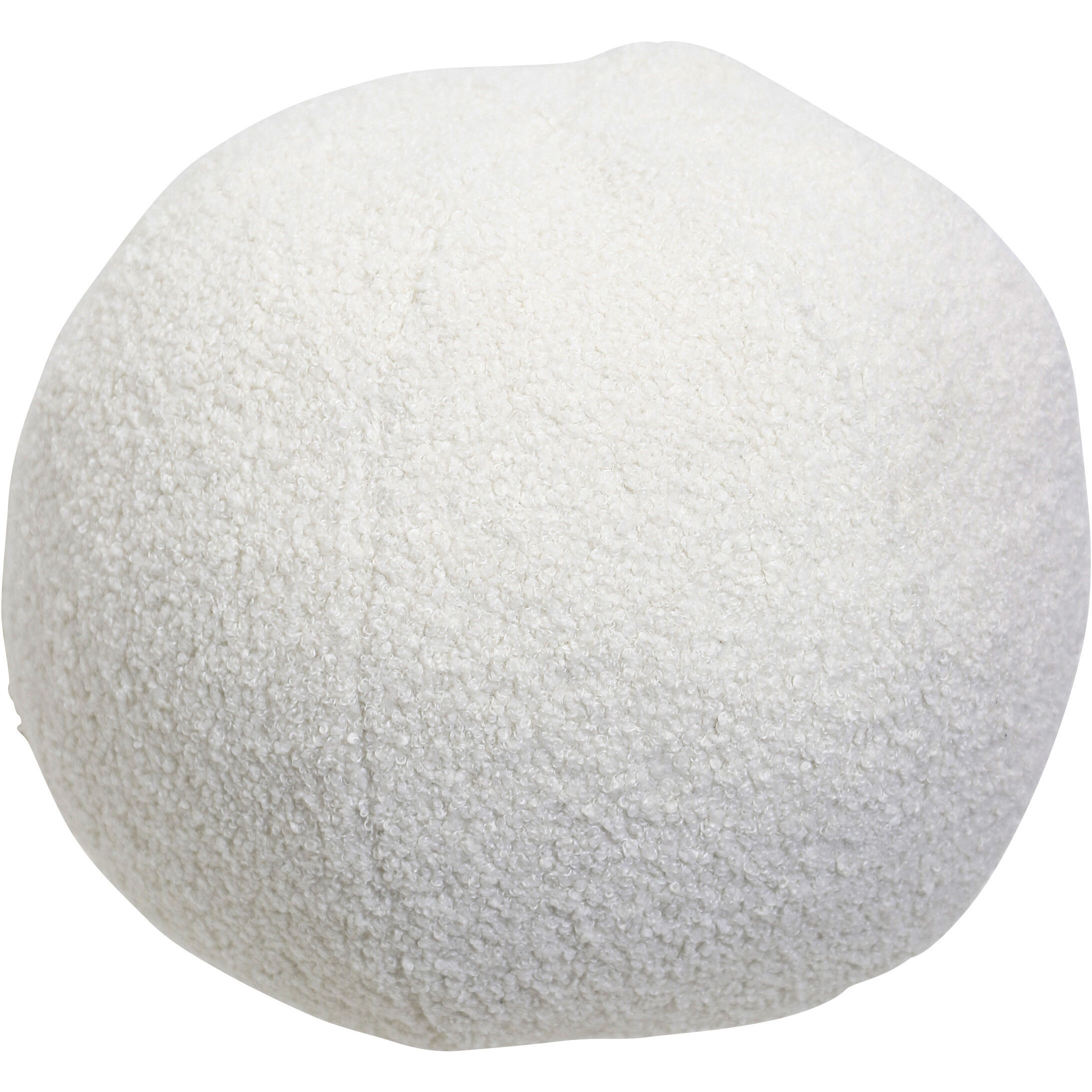 Dan Foley Teddy Ivory Throw Pillow