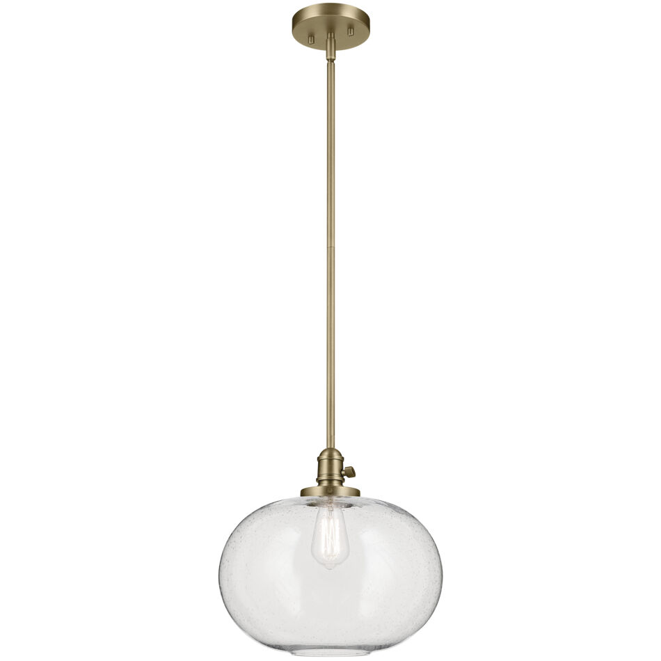 Avery 1 Light Natural Brass Pendant Ceiling Light