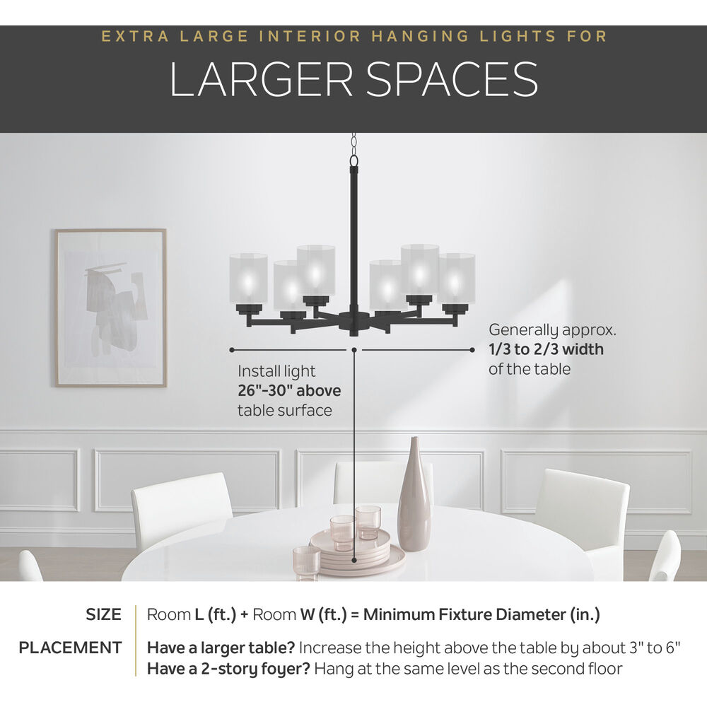 Abbotswell 16 Light Black Pendant Ceiling Light