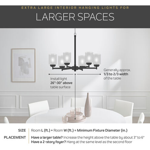 Abbotswell 16 Light Black Pendant Ceiling Light