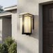 Tremillo 1 Light 14 inch Black Outdoor Wall, Medium