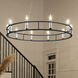 Rosalind 10 Light 50 inch Black Chandelier Ceiling Light