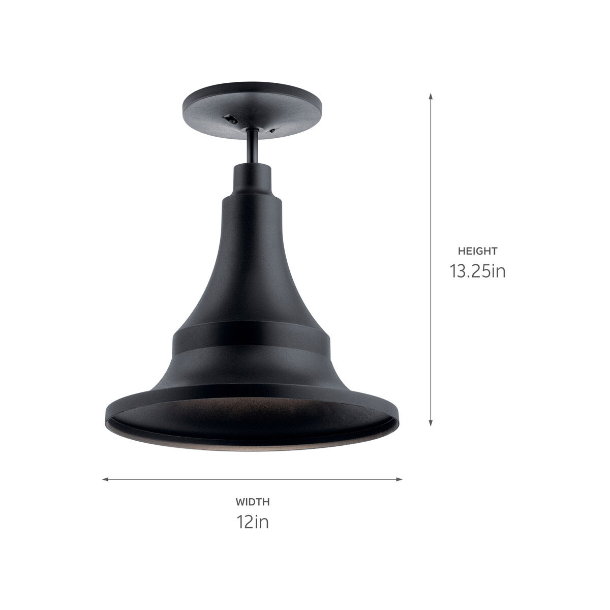 Hampshire 1 Light 16 inch Textured Black Outdoor Hanging Pendant