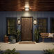 Mercer 1 Light 16 inch Black with Silver Highlights Outdoor Wall, Medium