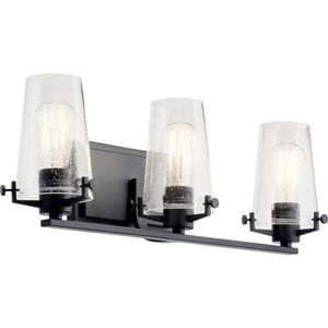 Alton 3 Light 24 inch Black Bath Vanity Light Wall Light