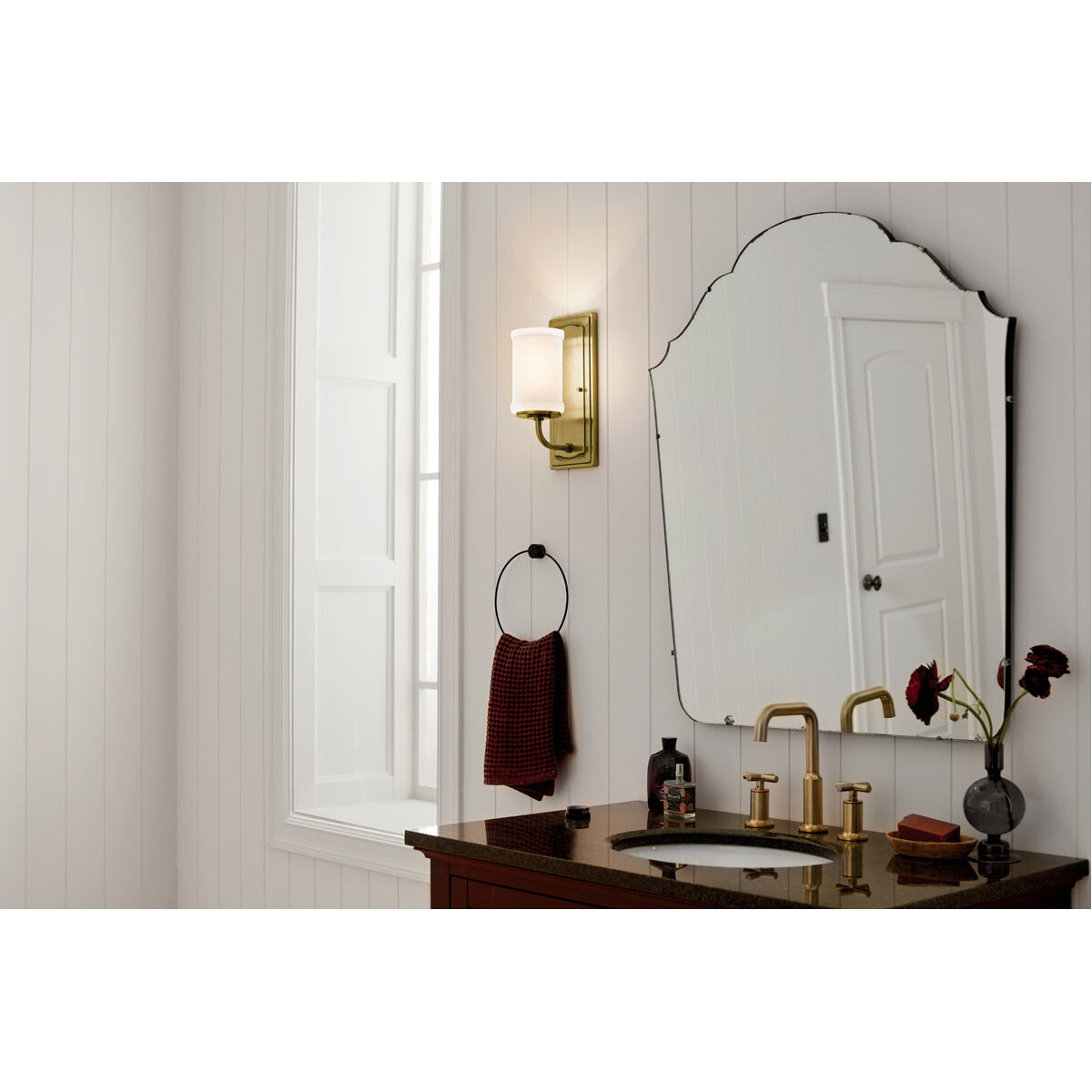 Homestead Vetivene 1 Light 6 inch Natural Brass Wall Sconce Wall Light, Vetivene