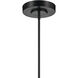 Riven Linear Chandelier Ceiling Light in Black