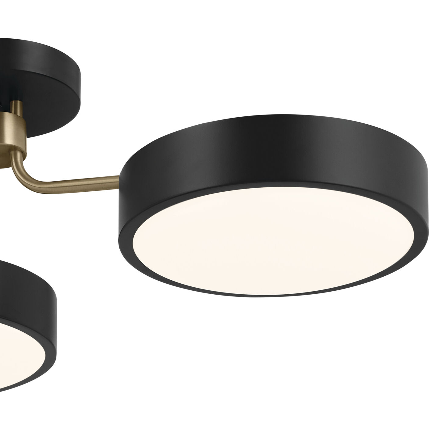 Kichler 52604BKCPZ Sago LED 40 inch Black and Champagne