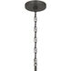 Stamos 9 Light Olde Bronze Chandelier Ceiling Light in Clear