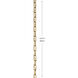 Square Lacquered Brass Heavy Duty Chain