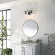 Everett 2 Light 16 inch Black Bath Vanity Light Wall Light