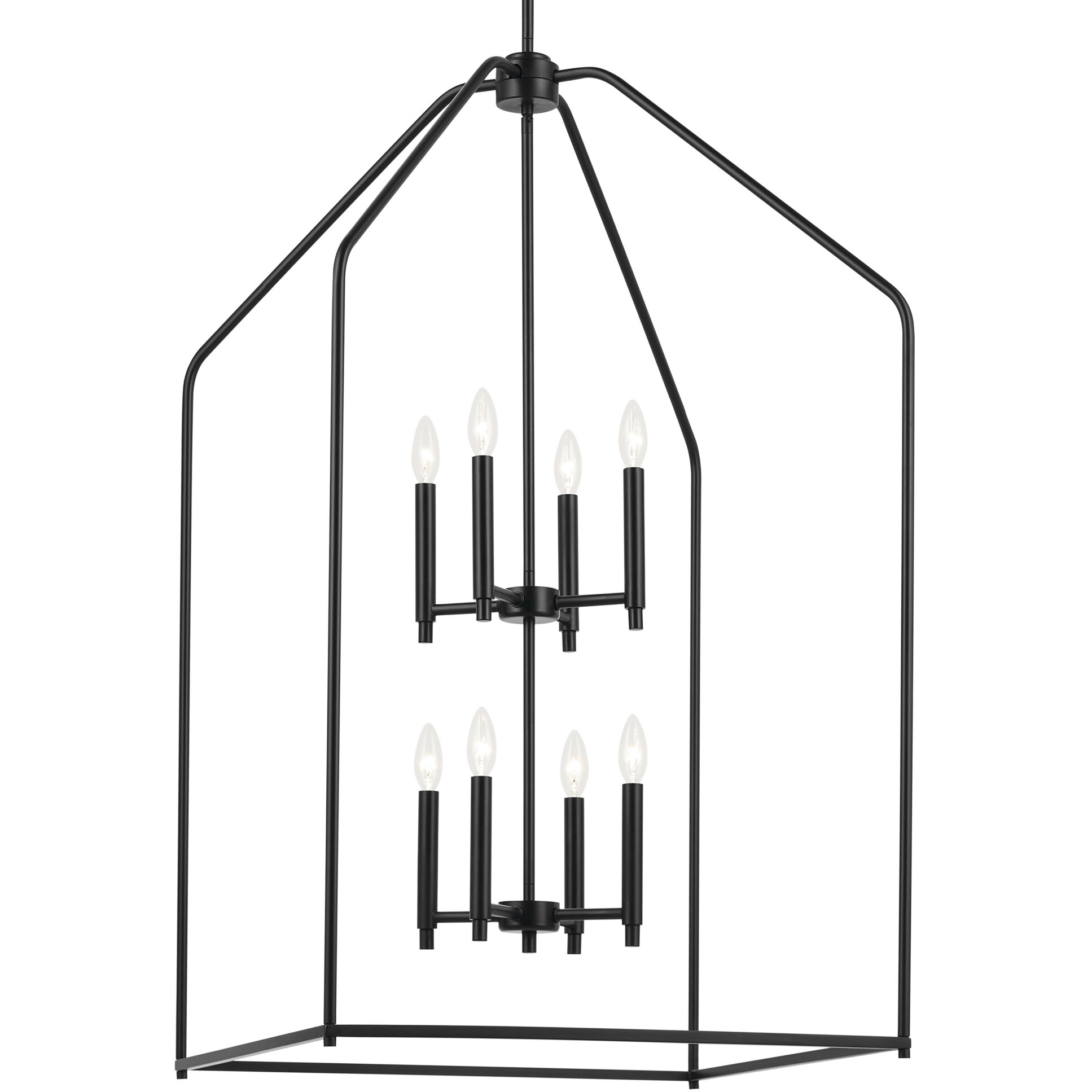 Madden 8 Light 24.25 inch Black Large Foyer Pendant Ceiling Light