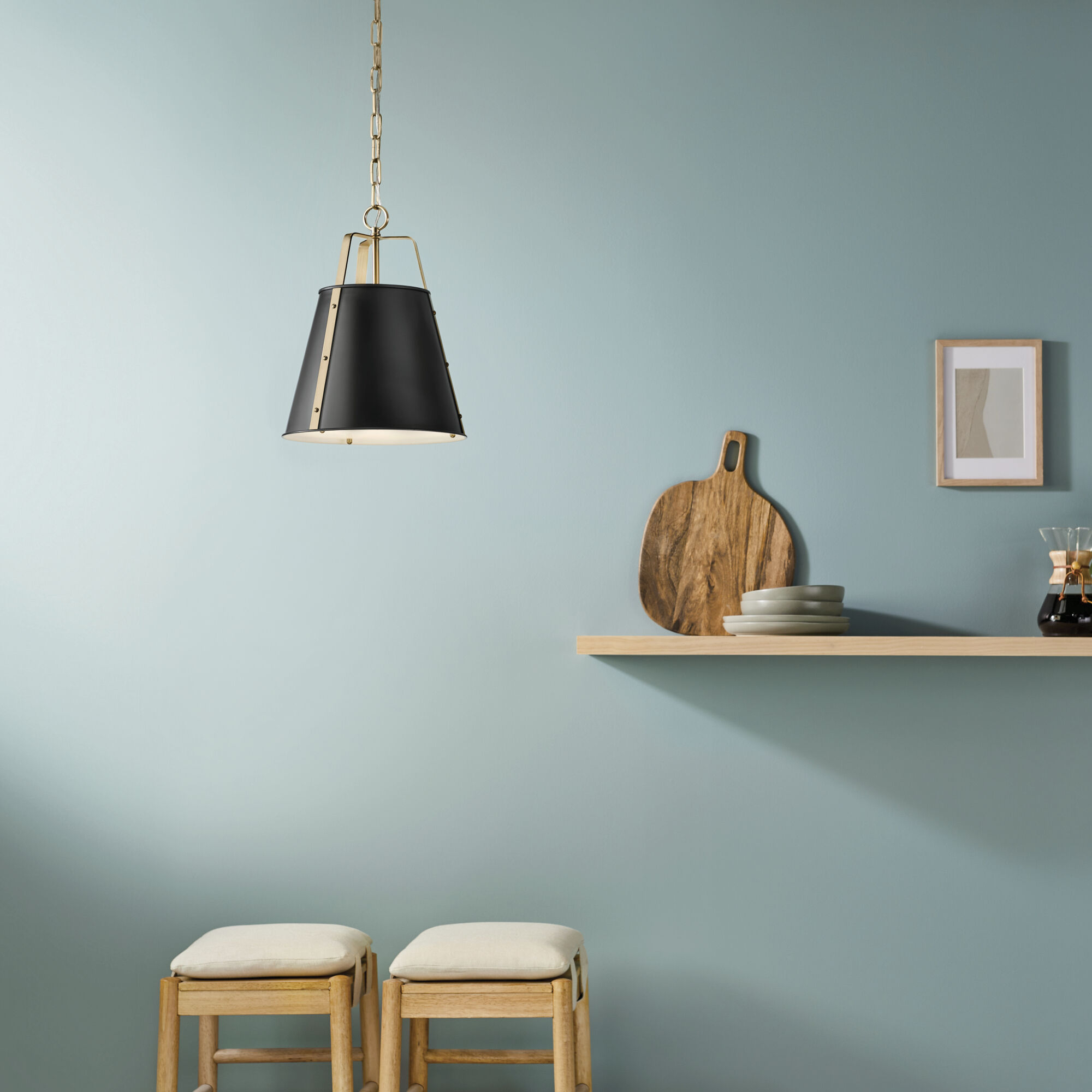 Etcher 1 Light Black Pendant Ceiling Light