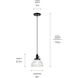 Avery 1 Light Black Mini Pendant Ceiling Light