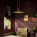 Tenon LED Lacquered Brass Pendant Ceiling Light