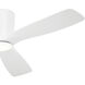 Volos 54 inch Matte White with Matte White/Matte White Blades Ceiling Fan