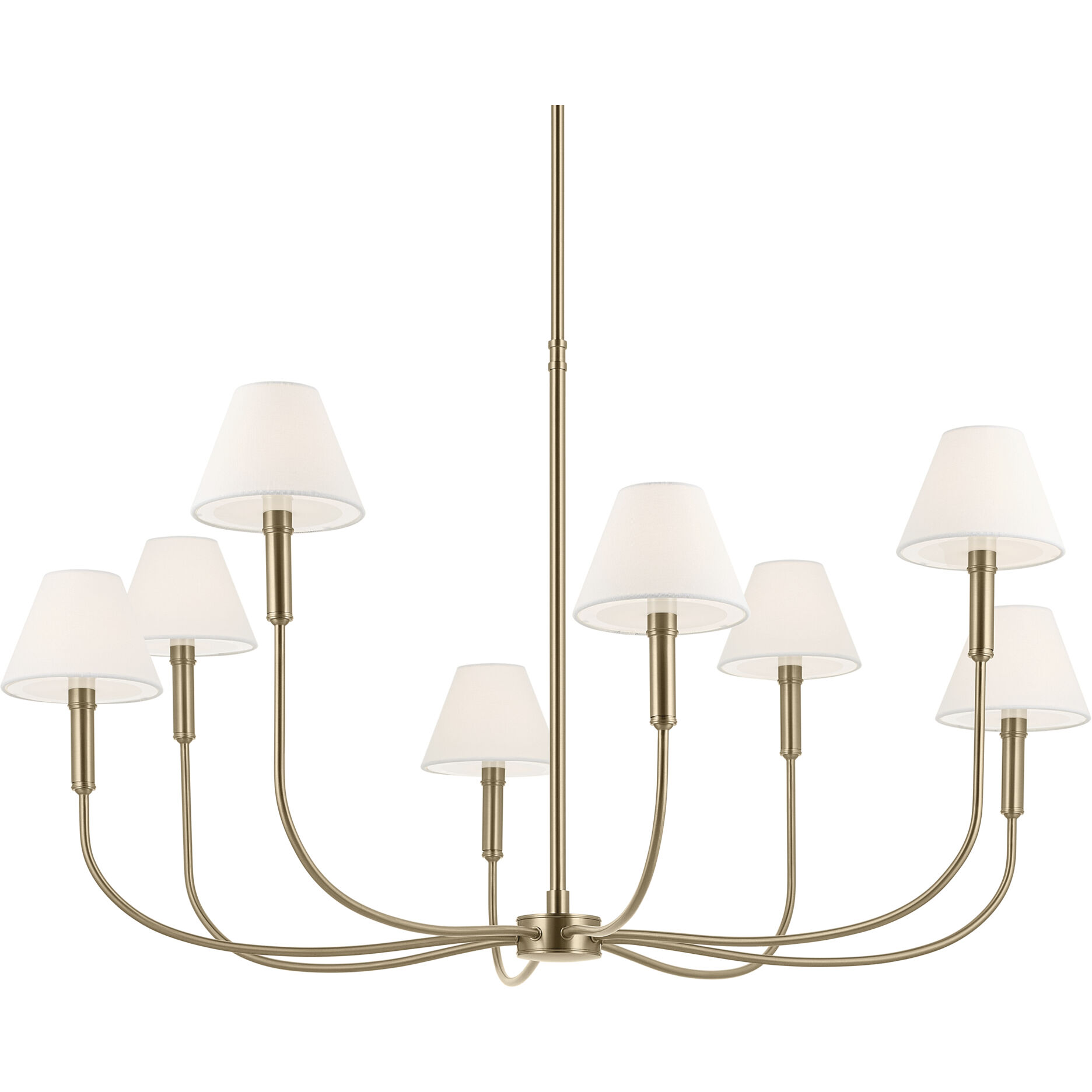 Eadie 8 Light Champagne Bronze Chandelier Foyer Ceiling Light