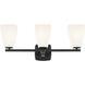 Marant 3 Light 23.75 inch Black Vanity Light Wall Light