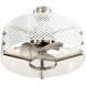 Eyrie 13 inch Brushed Stainless Steel with Silver Blades Ceiling Fan