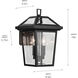 Regence 2 Light 14 inch Black Textured Outdoor Wall, Small