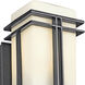 Tremillo 1 Light 14 inch Black Outdoor Wall, Medium