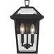 Regence 2 Light 14 inch Black Textured Outdoor Wall, Small