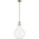 Laria 1 Light Champagne Bronze Pendant Ceiling Light in Clear