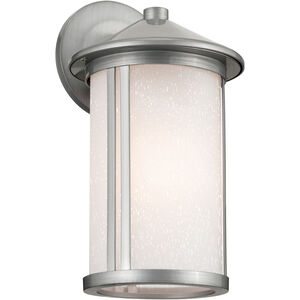 Lombard 1 Light 12.75 inch Brushed Aluminum Outdoor Wall Sconce, Medium