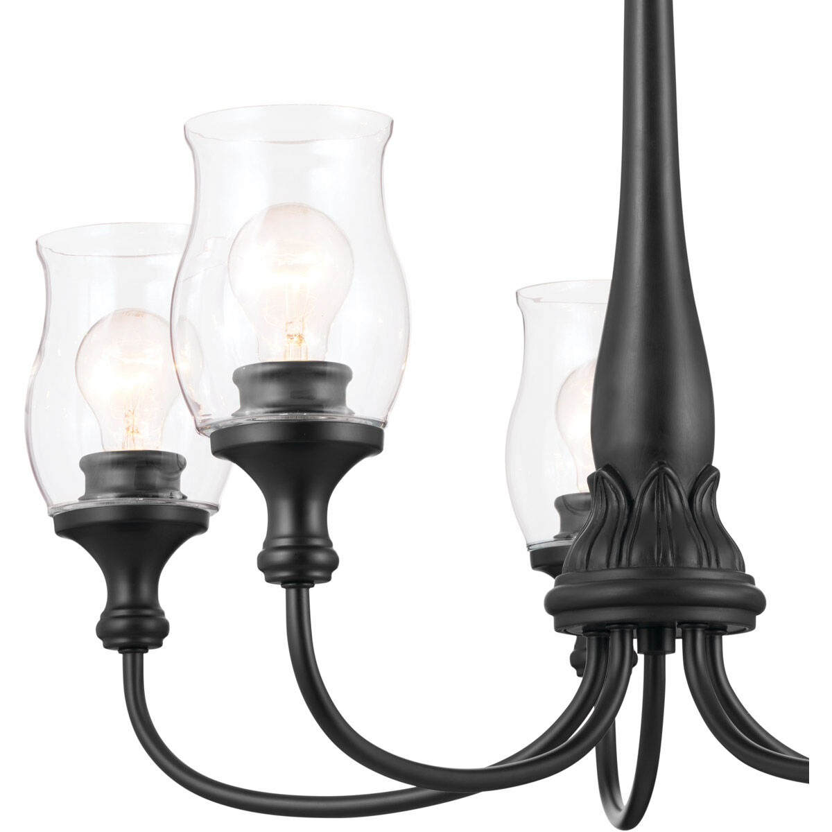 Homestead Melis 5 Light 27 inch Black Chandelier Ceiling Light, Melis
