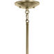 Shailene 3 Light Natural Brass Mini Chandelier Ceiling Light