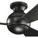 Sola 44 inch Satin Black Ceiling Fan