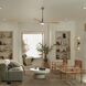 Ridley 60 inch Brushed Stainless Steel with Medium Oak Blades Ceiling Fan