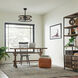 Cavelli 13 inch Satin Natural Bronze with Sat Nat Bronze Blades Ceiling Fan