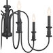 Homestead Karthe 6 Light 29 inch Black Chandelier Ceiling Light, Karthe