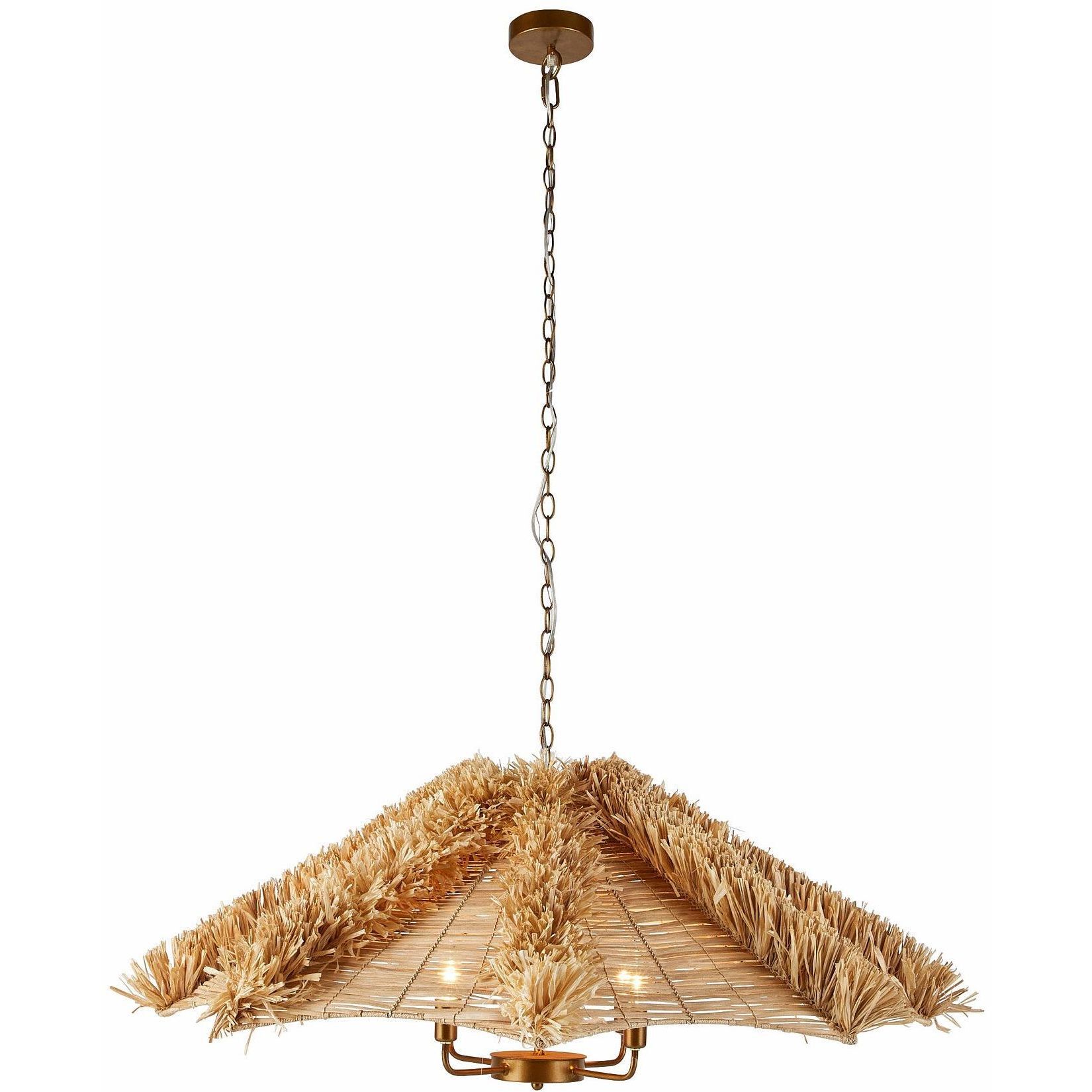 Cadance 4 Light 42 inch Natural Chandelier Ceiling Light