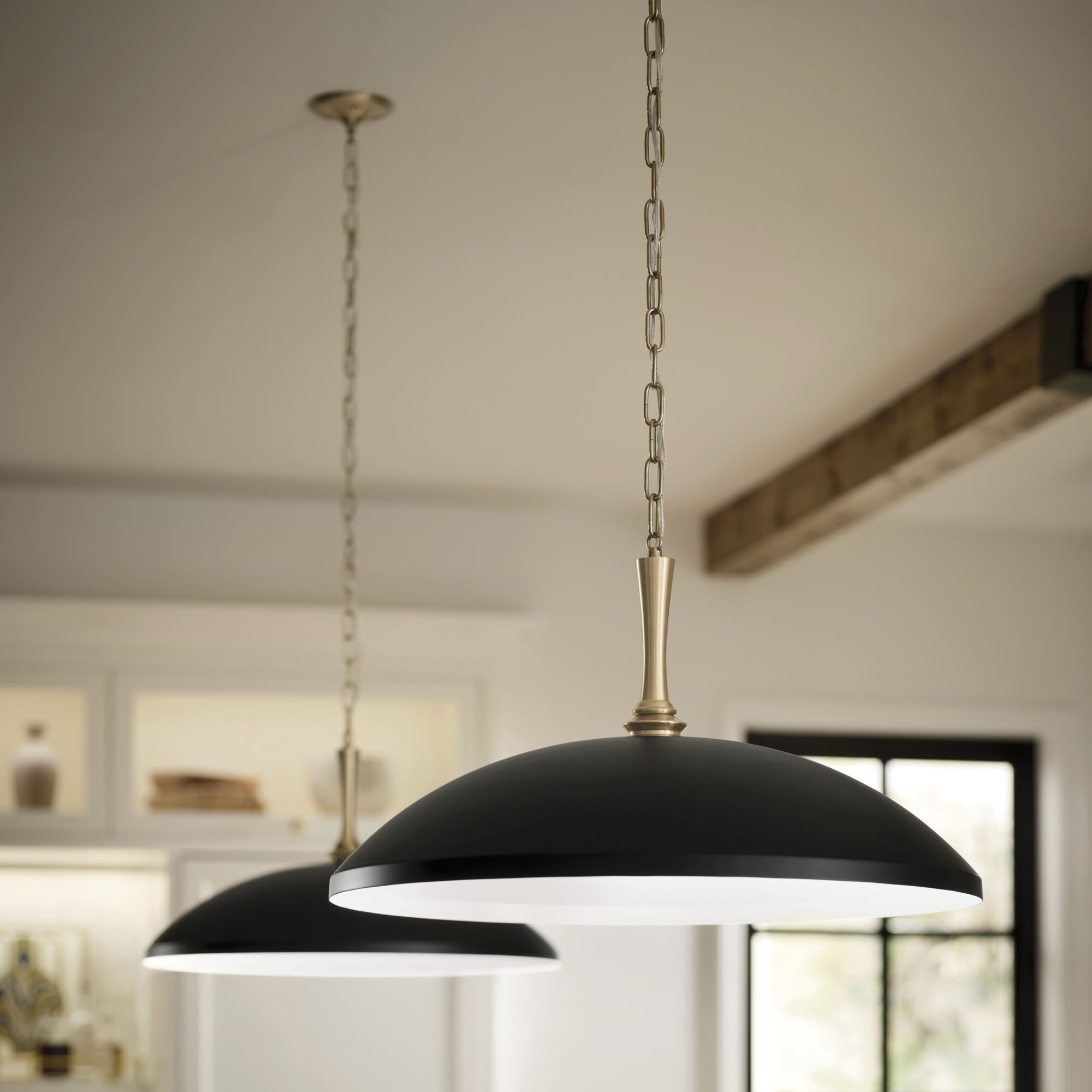 Delarosa 1 Light Black Pendant Ceiling Light