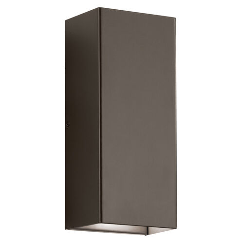 Walden LED 12 inch Architectural Bronze Outdoor Wall, Medium