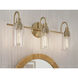 Kavi 3 Light 23 inch Champagne Bronze Vanity Light Wall Light