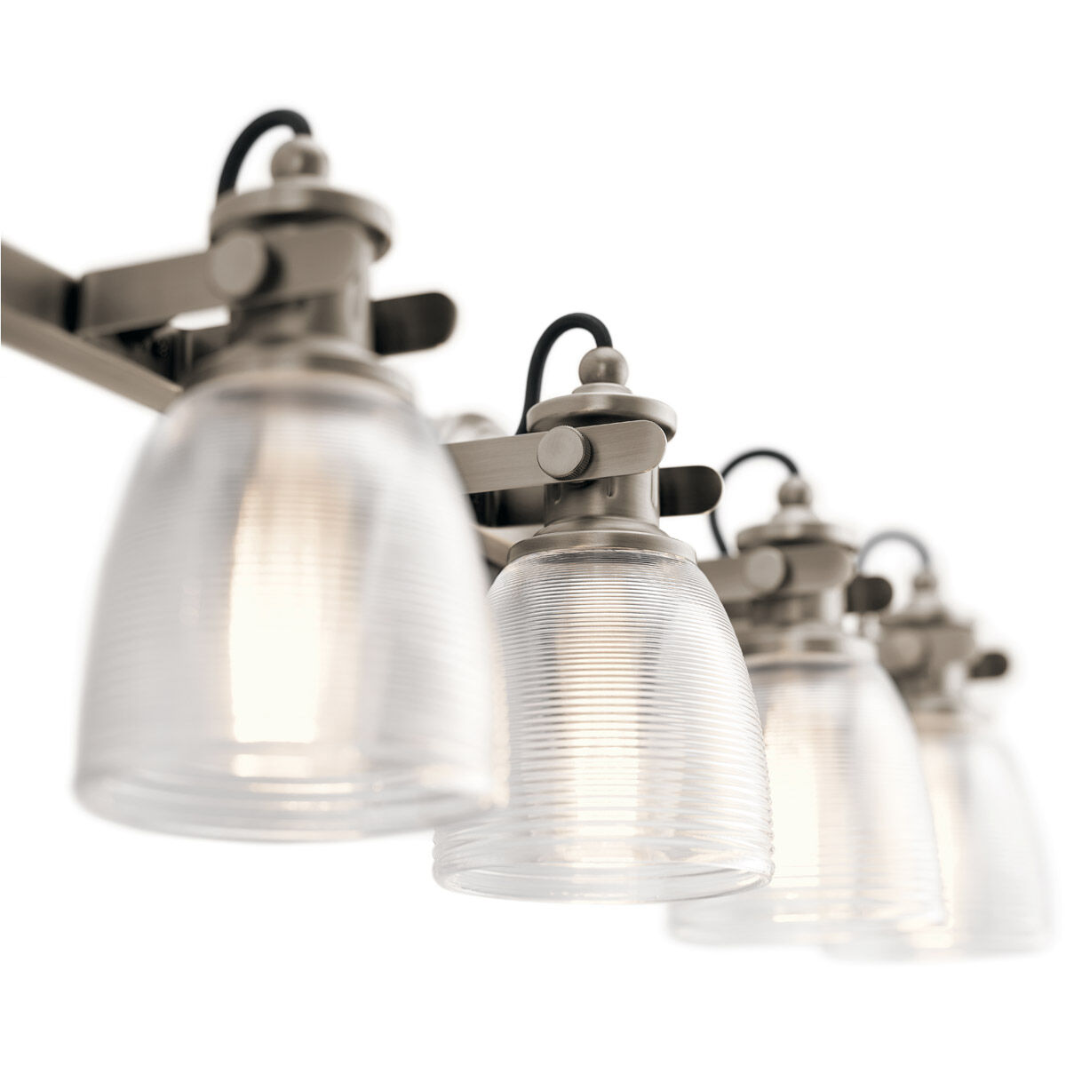 Flagship 4 Light 33 inch Classic Pewter Wall Mt Bath 4 Arm Wall Light