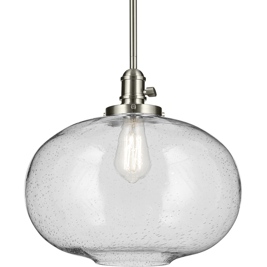 Avery 1 Light Brushed Nickel Pendant Ceiling Light